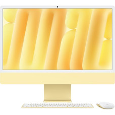 Apple iMac Z1K2 59,62cm 23,5Zoll Standardglas M4 10C CPU/10C GPU/16C N.E. 24GB 512GB SSD Gbit Eth MM MaKey TID DE Gelb