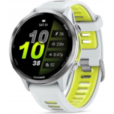 Ifit Icon Garmin Forerunner® 970 Titanium with Whitestone Case and Whitestone/Translucent Amp Yellow Band