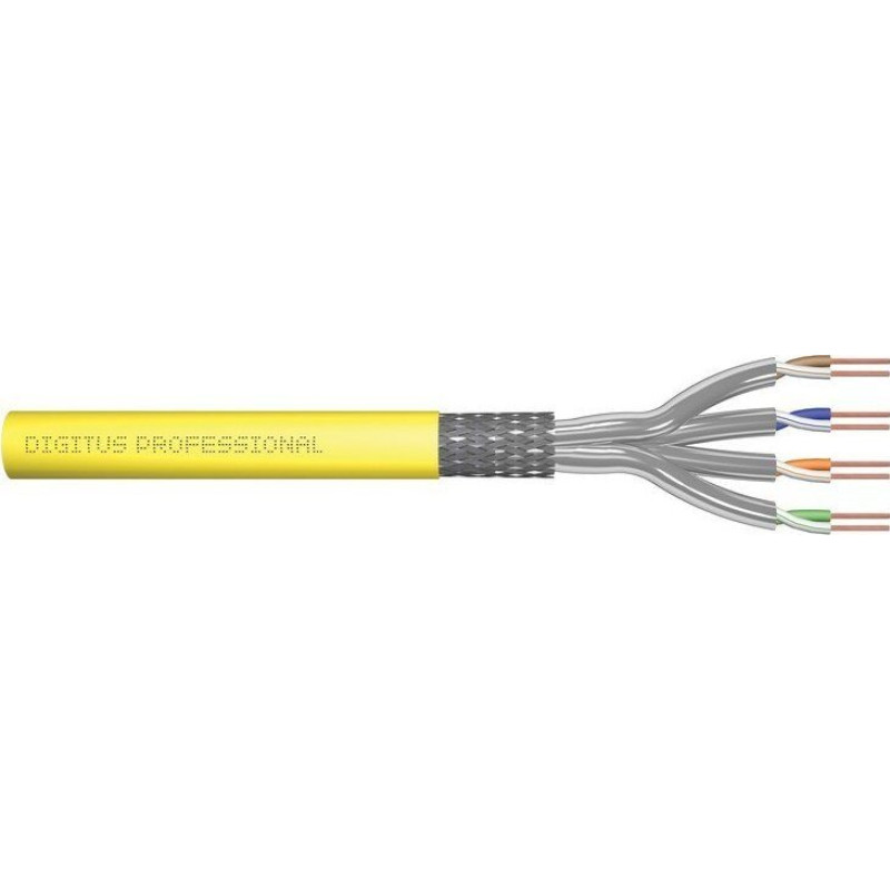 Digitus Kabel teleinformatyczny S/FTP kat.7A LS0H drut żółty B2ca DK-1745-A-VH-5 /500m/