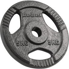 Rebel Active Čuguna atsvaru komplekts 4x5kg, 31mm caurums, plāksne ar rokturiem, REBEL ACTIVE