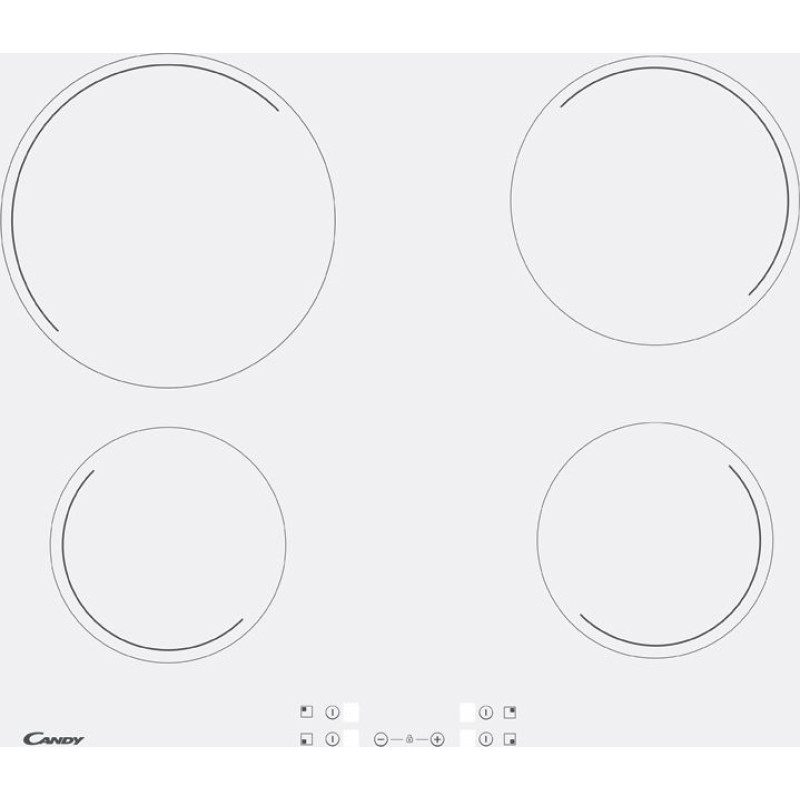 Candy CH64CCW White Built-in Ceramic 4 zone(s)