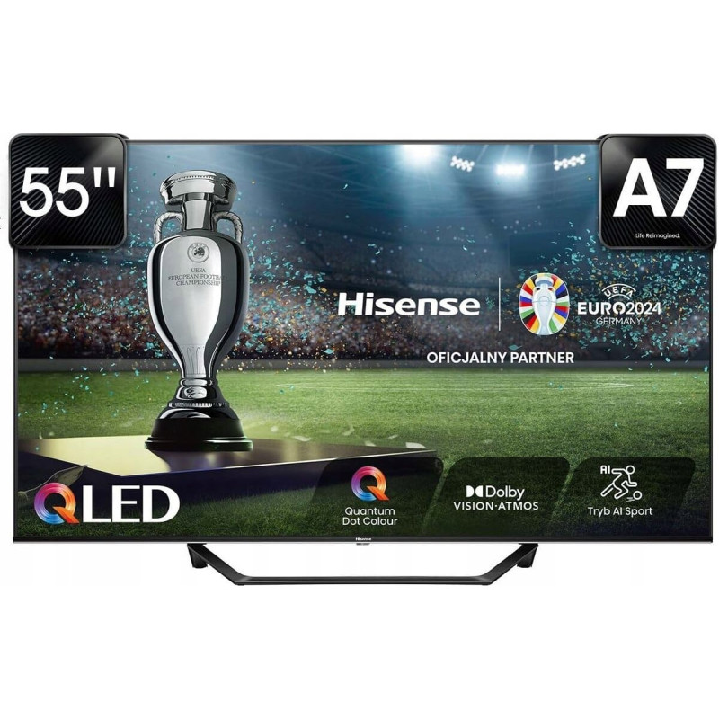 Hisense Telewizor Hisense Hisense 55A7NQ 55'' QLED 4K Smart TV schwarz