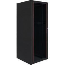 Roline Szafa Roline ROLINE Netzwerkschrank Pro 48,26cm 19Zoll 42 HE 800x800 BxT Glast�r schwarz