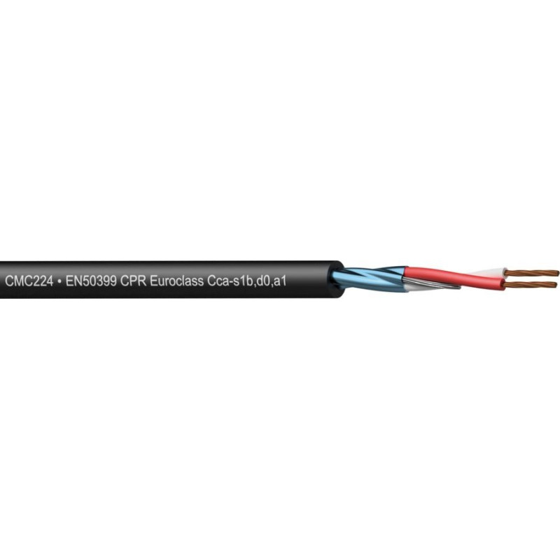 Procab Kabel Procab PROCAB CMC224-CCA/3 Kabel mikrofonowy - flex 2 x 0.20 mm? - 24 AWG - CPR Euroclass 300 m