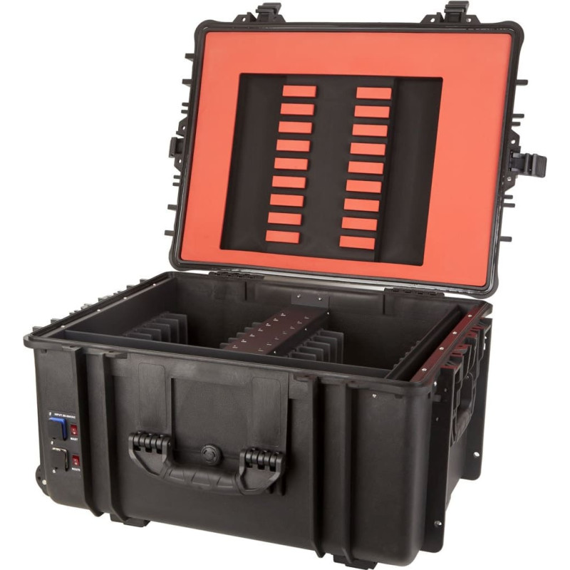 Deqster 10-744121 ładowarka do urządzeń przenośnych Tablet Czarny Prąd przemienny Szybkie ładowanie Wewnętrzna, Zewnętrzna