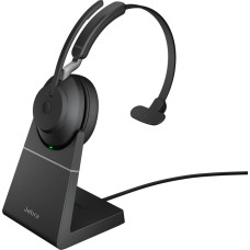 Jabra Evolve2 65 USB-A UC Mono with Charging Stand - Black