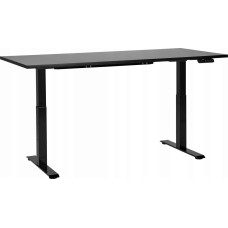Beliani Biurko Beliani Biurko regulowane elektrycznie 180 x 72 cm czarne DESTIN III