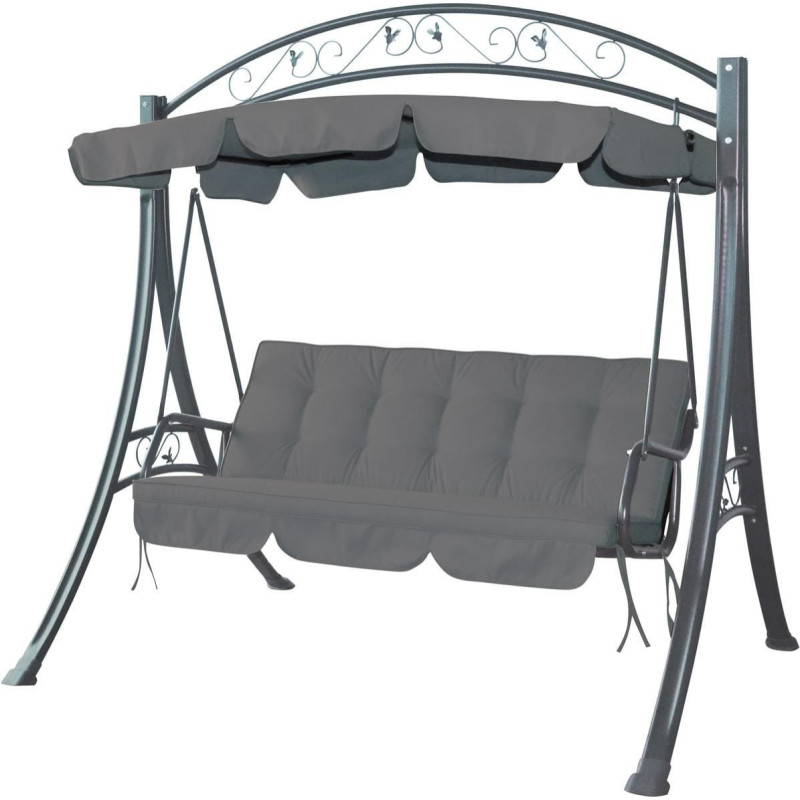 Saska Garden HUŚTAWKA OGRODOWA 3 OSOBOWA BLANCA 195X115X172 CM