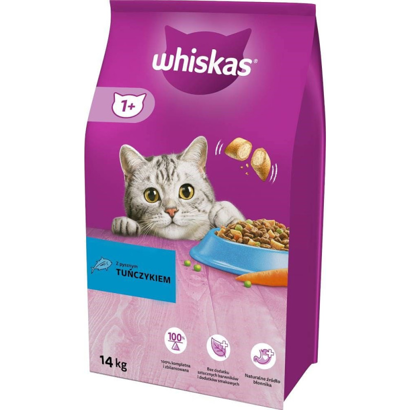 Whiskas Adult Tuna with vegetables - dry cat food - 14 kg