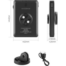 Rockbros JP008 front bike light with power bank for under the speedometer