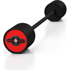 Marbo Sport Gumijots svara stienis ar fiksētu svaru 1 gab. 50 kg - Marbo Sport