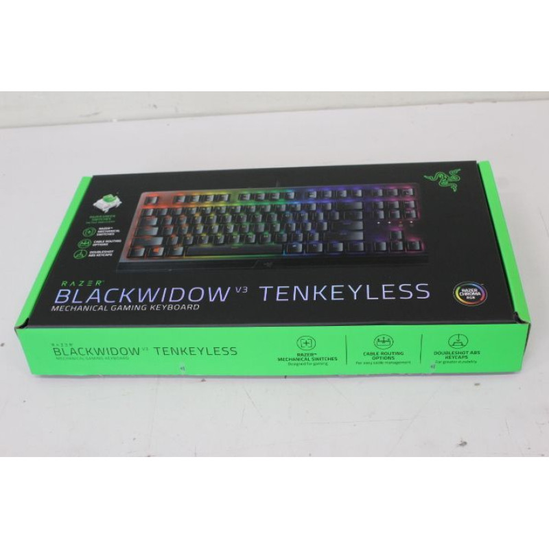 Razer SALE OUT.  BlackWidow V3 Tenkeyless (Green Switch) Gaming Keyboard, Nordic layout, Wired, Black |  BlackWidow V3 | Black | Gaming keyboard | Wired | RGB LED light | NORD | UNPACKED