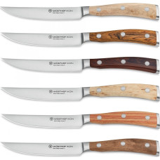 Wusthof IKON Zestaw 6 noży stekowch 12 cm w torbie skórzan WSTHOF