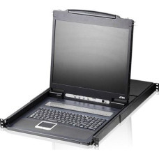 Aten Konsola KVM Aten $ATEN 8-port KVM PS/2 +USB, OSD, rack, 19 LCD