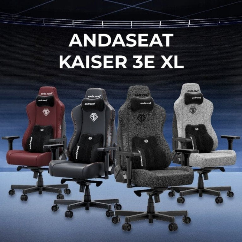 Anda Seat Fotel gamingowy materiałowy Anda Seat Kaiser 3E XL Dark Grey Fabric