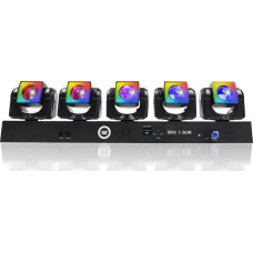 Light4Me EFEKT ŚWIETLNY LED 5x GŁOWICA RUCHOMA GŁOWA LED OŚWIETLENIE SCENICZNE