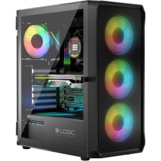 Logic Concept Comuter case PORTOS ARGB MIDI USB 3.0 Black