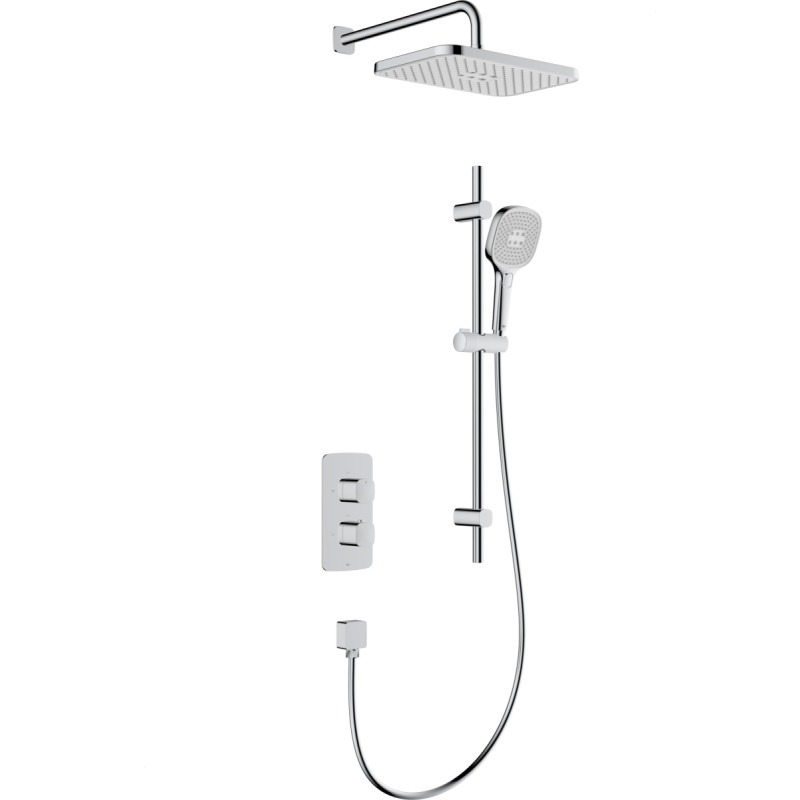 KFA 5759-301-00 / KFA / MALAGA / ZESTAW NATRYSKOWY PODTYNK TERMOSTAT  Z DRĄŻKIEM PRZESUWNYM , CHROM /