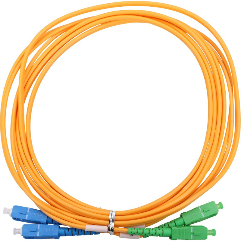 Extralink SC/APC-SC/UPC | Patchcord | Jednomodowy, Duplex, G657A1, 3mm, 3m