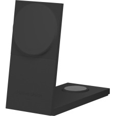 Native Union Rise 3-in-1 INT Qi2 Wireless Charger - bezprzewodowa ładowarka Qi2 15W do trzech urządzeń kompatybilna z MagSafe, adapter oraz wtyczki EU i UK w zestawie (black)
