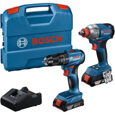 Bosch ZESTAW COMBO 18V (GDX 18V-285 + GSR 185-LI) 2x2,0Ah L-CASE