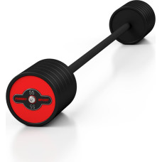 Marbo Sport Gumijots svara stienis ar fiksētu svaru 1 gab. 55 kg - Marbo Sport