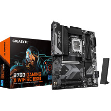 Gigabyte B760 GAMING X WIFI6E GEN5 Motherboard - Supports 14th Gen. Intel Core CPUs, 8+1+1 phases VRM, up to 5600MHz DDR5, 3xPCIe 4.0 M.2, Wi-Fi 6E, 2.5 GbE LAN, USB 3.2 Gen 2