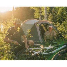 Outwell Earth 4 Plus Four Room Tunnel Tent for 4 Persons, Žalias | Outwell