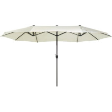 Beliani Parasol ogrodowy 270 x 460 cm beżowy SIBILLA (61906)