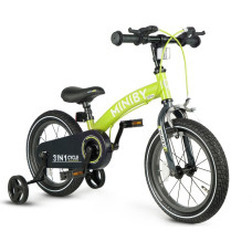 Qplay Rowerek Dziecięcy - Rowerek Biegowy Miniby 14 cali Green