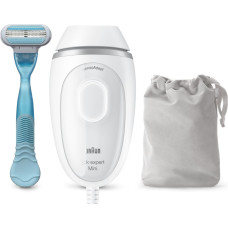 Braun Depilator Braun Braun Silk-expert Mini PL1124, hair remover (white/silver, incl. bag + Venus Smooth)