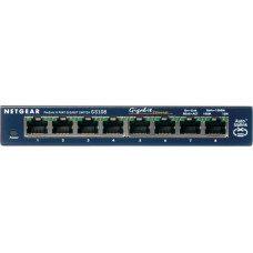 Netgear GS108GE network switch Unmanaged Gigabit Ethernet (10/100/1000) Blue