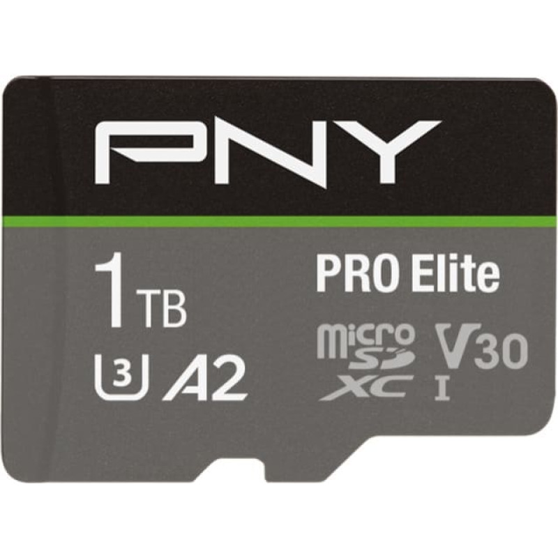 PNY Karta PNY PRO Elite MicroSDXC 1 TB Class 10 UHS-I/U3 A2 V30 (P-SDU1TBV32100PRO-GE)