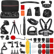 Neewer 50in1 Action Camera Accessory Kit BLACK 10101704 (GoPro priedų rinkinys)