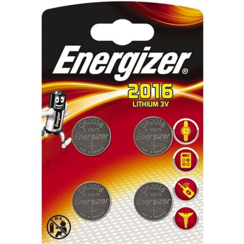 Energizer LITHIUM CR2016 4PK