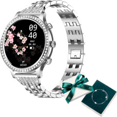 Manta Multimedia Sp. Z O.o. Manta Diamond Lusso women's smartwatch in silver + YES bracelet