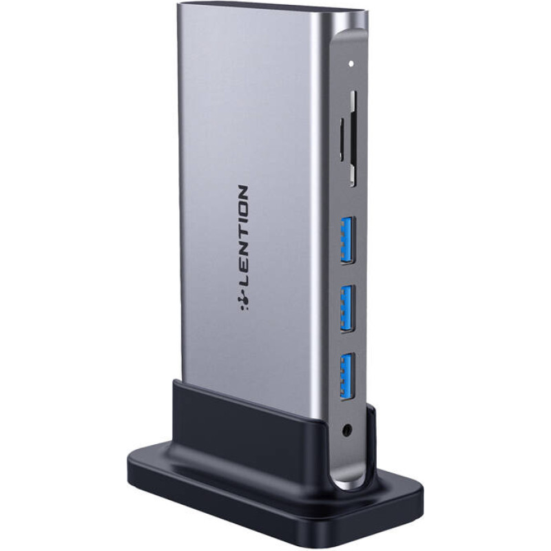 Lention docking station AV USB-C gray