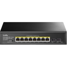 Cudy GS1008PS2 network switch Unmanaged Gigabit Ethernet (10/100/1000) Power over Ethernet (PoE) Black