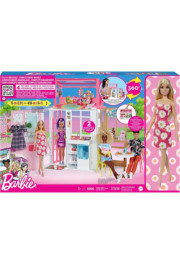 Mattel - Barbie Dollhouse Fully Furnished 2 Level Playset