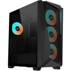 Gigabyte Case|GIGABYTE|C301G V2 BLACK|MidiTower|Case product features Transparent panel|Not included|ATX|EATX|MicroATX|MiniITX|Colour Black|C301GV2