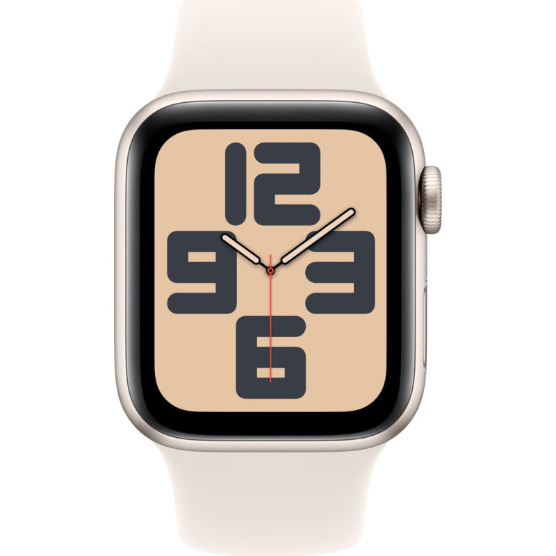 Apple Watch SE GPS + Cellular 40 mm Starlight Aluminium Case with Starlight Sport Band - S/M