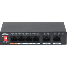 Dahua Switch|DAHUA|PFS3006-4ET-60|Type L2|PoE ports 4|60 Watts|DH-PFS3006-4ET-60-V2