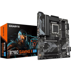 Gigabyte Mainboard|GIGABYTE|Intel B760 Express|LGA1700|ATX|Memory DDR5|Memory slots 4|2xPCI-Express 3.0 16x|1xPCI-Express 4.0 16x|3xM.2|1xHDMI|1xDisplayPort|5xUSB 2.0|2xUSB 3.2|1xUSB-C|1xRJ45|6xAudio port|B760GAMINGX