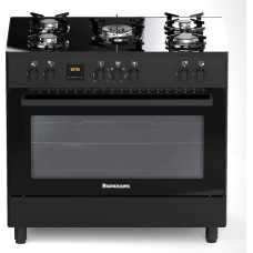 Ravanson KWGE-K90 black gas/electric cooker