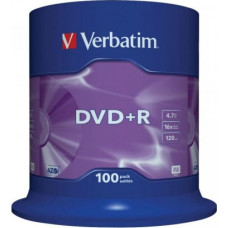 Verbatim DVD+R 4.7GB Verbatim 16x 100er Cakebox 43551