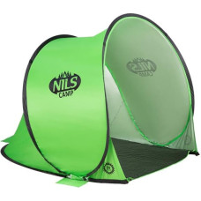 Nils Camp Pludmales telts NC3173 GREEN POP UP BEACH TENT NILS CAMP