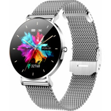 Manta Multimedia Sp. Z O.o. Manta Alexa women's smartwatch men's silver + black strap