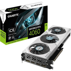 Gigabyte Graphics Card|GIGABYTE|NVIDIA GeForce RTX 4060|8 GB|GDDR6|128 bit|PCIE 4.0 16x|GPU 2505 MHz|2xHDMI|2xDisplayPort|GV-N4060EAGLEOCICE-8GD