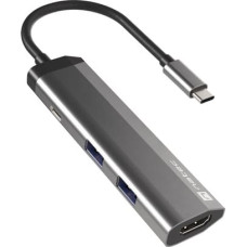 Natec Fowler Slim Wired USB 3.2 Gen 1 (3.1 Gen 1) Type-C Black, Chrome