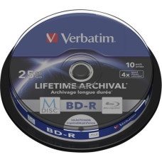 Verbatim M-DISC BD-R 25GB/1-4x Cakebox (10 Disc) - Archivmedium